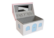 Aufbewahrungsboxen aus Leder und Wildleder