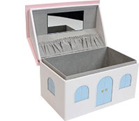 Aufbewahrungsboxen aus Leder und Wildleder